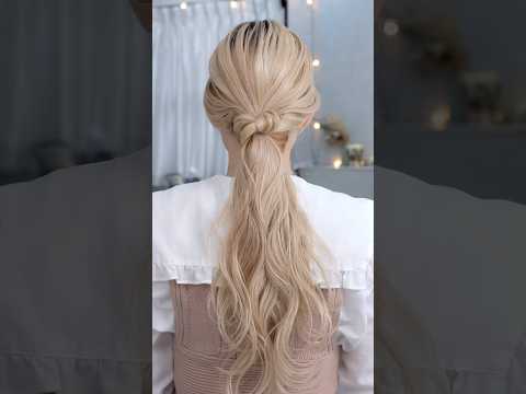 ゴム一個のローポニー✨#簡単アレンジ #セルフアレンジ #hairstyle #hair #ミディアムヘア #髪型 #まとめ髪 #大人カジュアル #大人かわいい