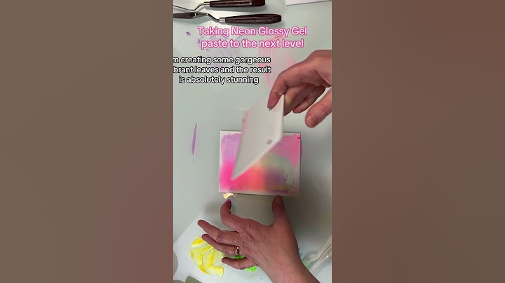 Taking Neon Glossy Gel Paste to the next level using Stencils, dies & Embossing folders
