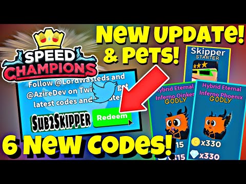 Trading Speed Champions Huge Update 6 Brand New Codes 4 Free Pets Trades Are Enabled Youtube - new trading update and secret codes in speed champions roblox