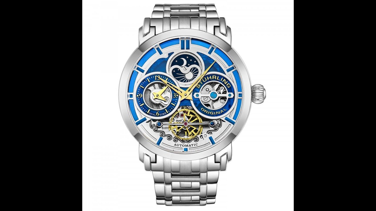 Мужские классические наручные часы Stuhrling Original Luciano 371B.02 коллекция Legacy