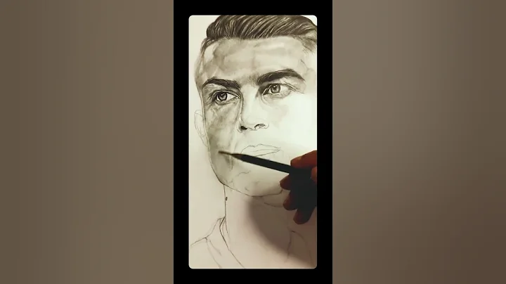 Cristiano Ronaldo GOAT Pencil Drawing Realistic Art #cristianoronaldo #art
