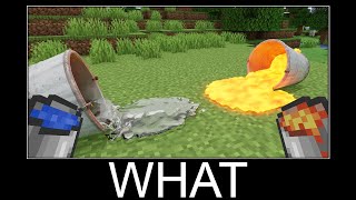 Minecraft realistic wait what meme, Lava, Water, Slime #465