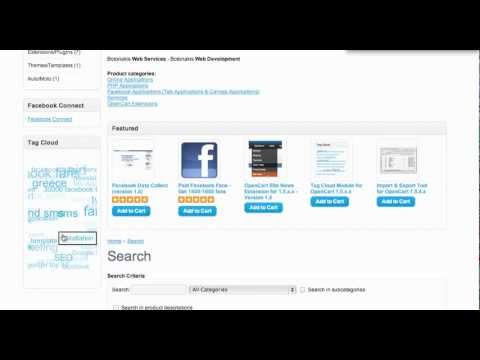 HTML5 Tag Cloud with 3D Animation OpenCart Extension - botonakis.com