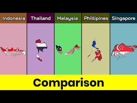 Indonesia vs Thailand vs Malaysia vs Phillipines vs Singapore | Southeast | Comparison | Data Duck