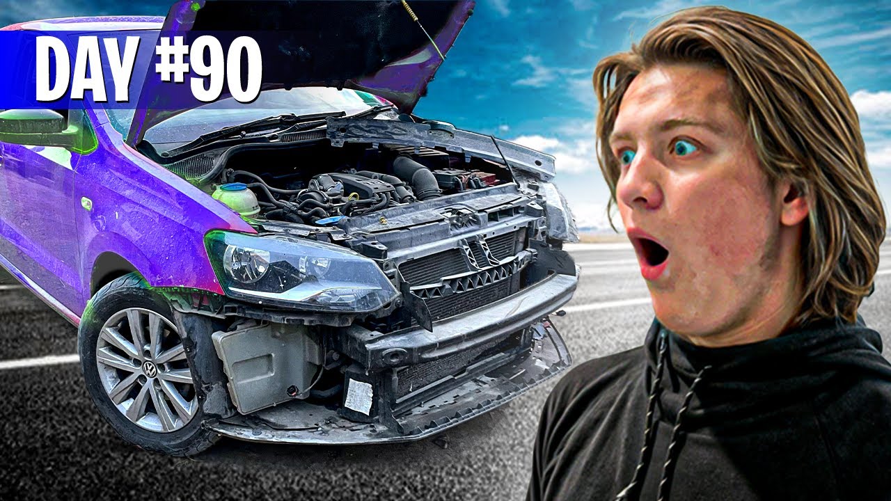 I Got Into A CAR CRASH!? (365 Day Survival Challenge) - YouTube
