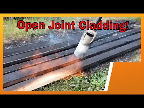Open joint cladding, Benjamin Obdyke Invisiwrap SA, and Shou Sugi Ban.