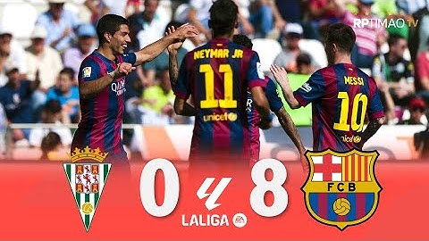 Córdoba 0 x 8 Barcelona (Suarez Hat-Trick) ● La Liga 14/15 Extended Goals & Highlights ᴴᴰ