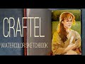 Painting Elizabeth - craftel watercolor sketchbook unboxing+review