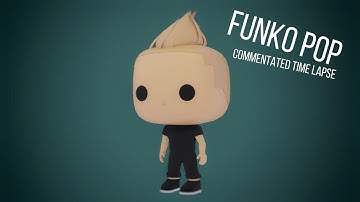 Funko pop Commentated Blender time-lapse