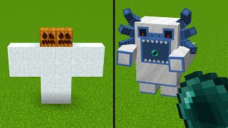 How to make MEGA YETI in Minecraft ? What's inside SUPER YETI ?