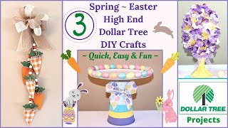 Famous 3 NEW Spring  Easter High End Dollar Tree DIY Decor Crafts | Spring Farmhouse Decor New DIYs Profile