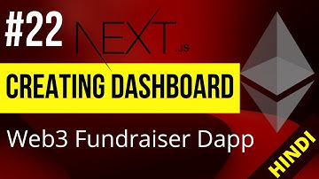 Web3.0 Creating Dashboard (Hindi) #22 Fundraiser Dapp #polygon