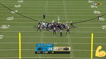 WORLD RECORD field goal attempt missed! Saints hang on
