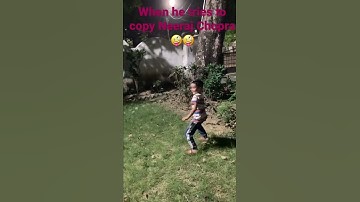 When Pucchu tries to copy Neeraj Chopra 🤪🤪 @neerajchopra #javrunchallenge #javrun #shorts