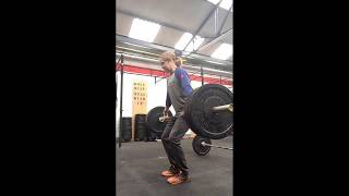 1 Snatch Pull with 5 second eccentric @ 65kg