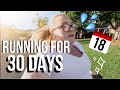 I ran a MILE a day for a month  (this was so hard) *wtf was I thinking*