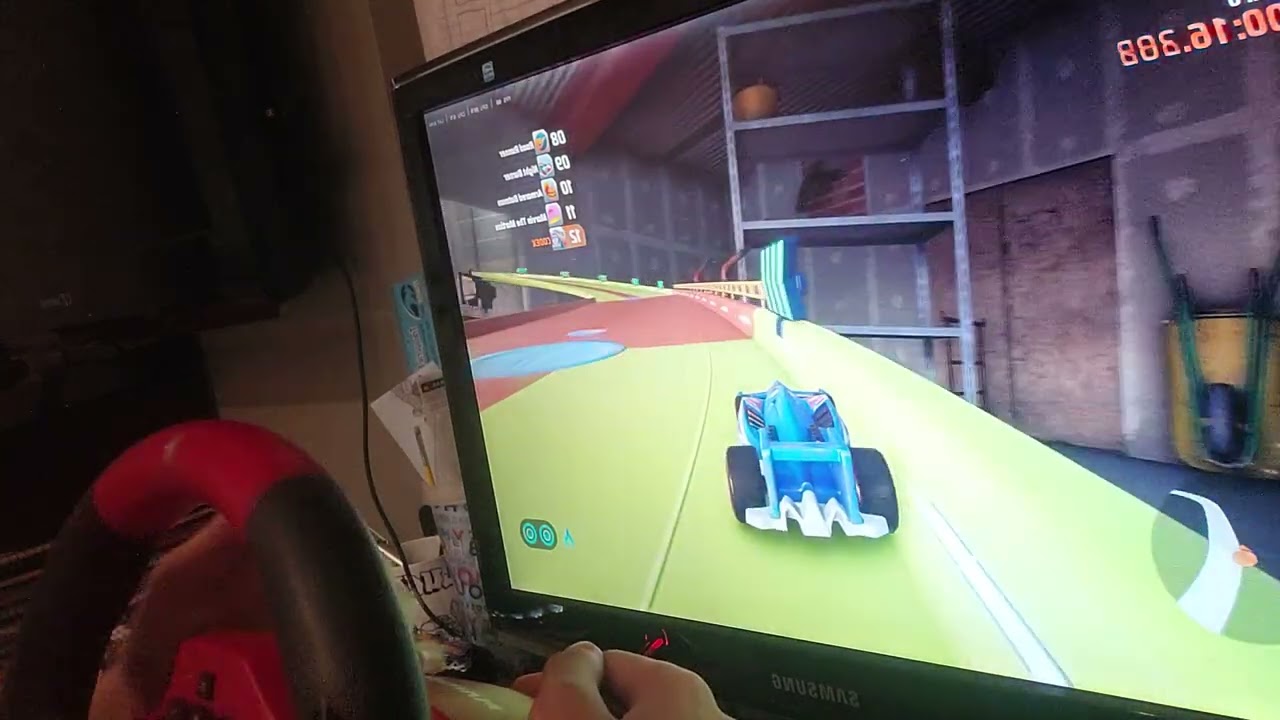 Gamepllay INSANA no novo volante do mariokart!