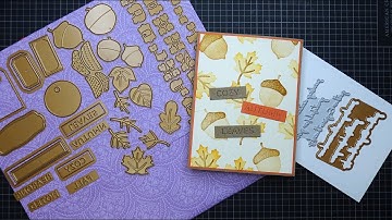 How to Use Dies for Stamping ft. Spellbinders Autumn Archives Collection! Foam Stamps Tutorial!