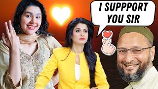 ASADUDDIN OWAISI Interview with Anjana Om Kashyap 🥵 | GODI MEDIA On fire | Indian Reaction