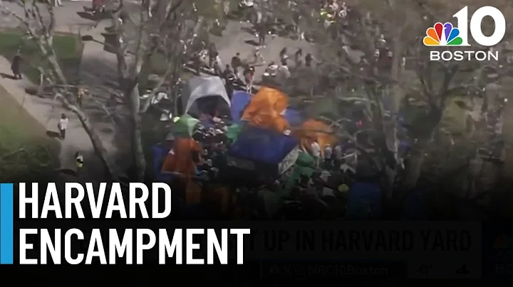 Pro-Palestinian protesters set up encampment in Harvard Yard amid nationwide demonstrations