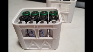 AA - battery box - AA crate - Prusa MK4 - without supports