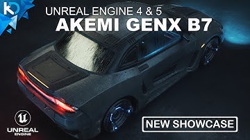 Akemi GenX B7 - Cyberpunk Vehicle - Unreal Engine 4 #GameDev #UE5