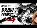 How to draw detailed  crosshatching tutorial  drawlikeasir