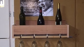 Dave Brown makes a wine bottle and glass rack from nothing but some fence boards, screws, a mounting kit, and a few tools.