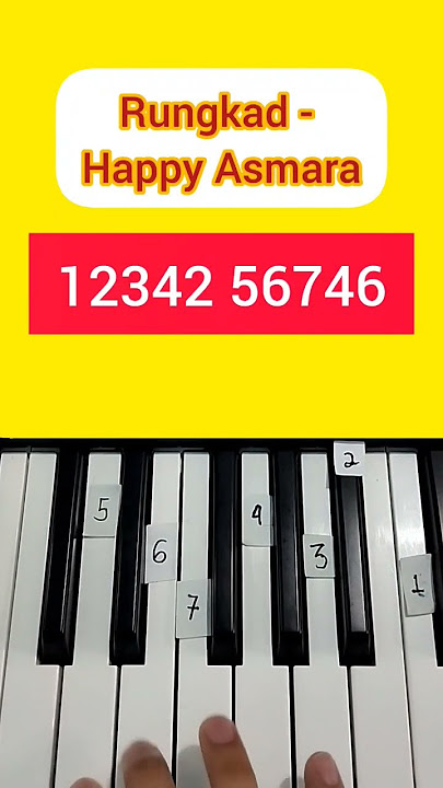 Rungkad - Happy Asmara (Piano Tutorial) #tiktok #shorts #fyp #music #viral