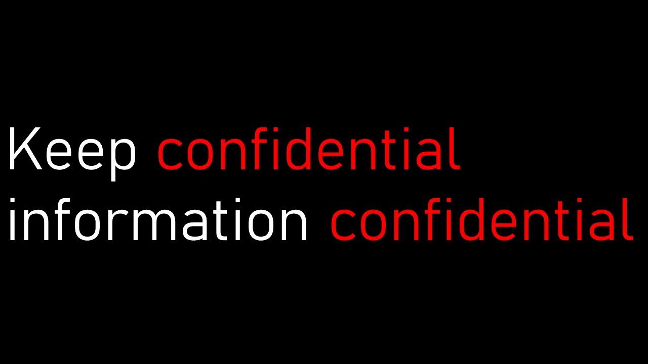 Confidentiality in Accounting YouTube