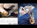 Dokken  alone again  guitar solo covered by kosuke with tab