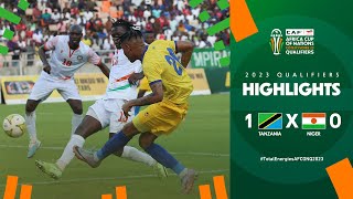 Tanzania 🆚 Niger | Highlights - #TotalEnergiesAFCONQ2023 - MD5 Group F