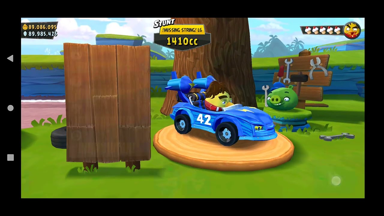 angry birds go fun edition tutorial blue trubo stunt 