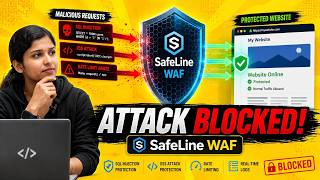 I Tried Hacking My Website… SafeLine WAF Blocked It 🔥 | SafeLine WAF #cybersecurity