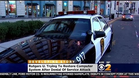 Rutgers University Trying To Restore Computer Systems After Denial Of Service Attack