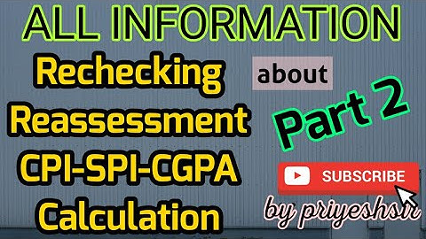 All Information About Calculation of SPI, CPI, CGPA For College Student | Part 2