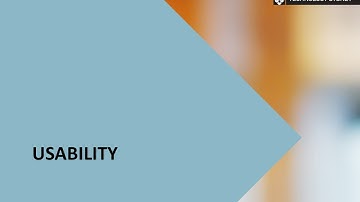 Architecture qualities   Usability