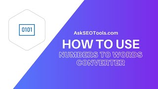How to Use Numbers to Words Converter Online by 