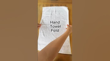 Easy Hand Towel Fold #organization #folding #home #foldinghacks