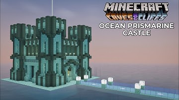 Minecraft Ocean Prismarine Castle Tutorial