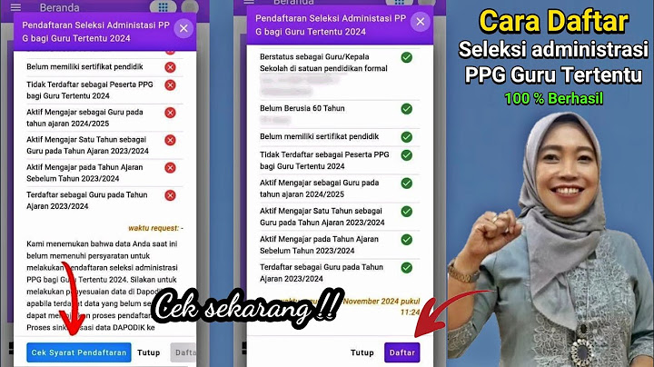 🔴Cara Daftar Seleksi administrasi PPG guru tertentu 2024 !! 100% Berhasil Cek sekarang