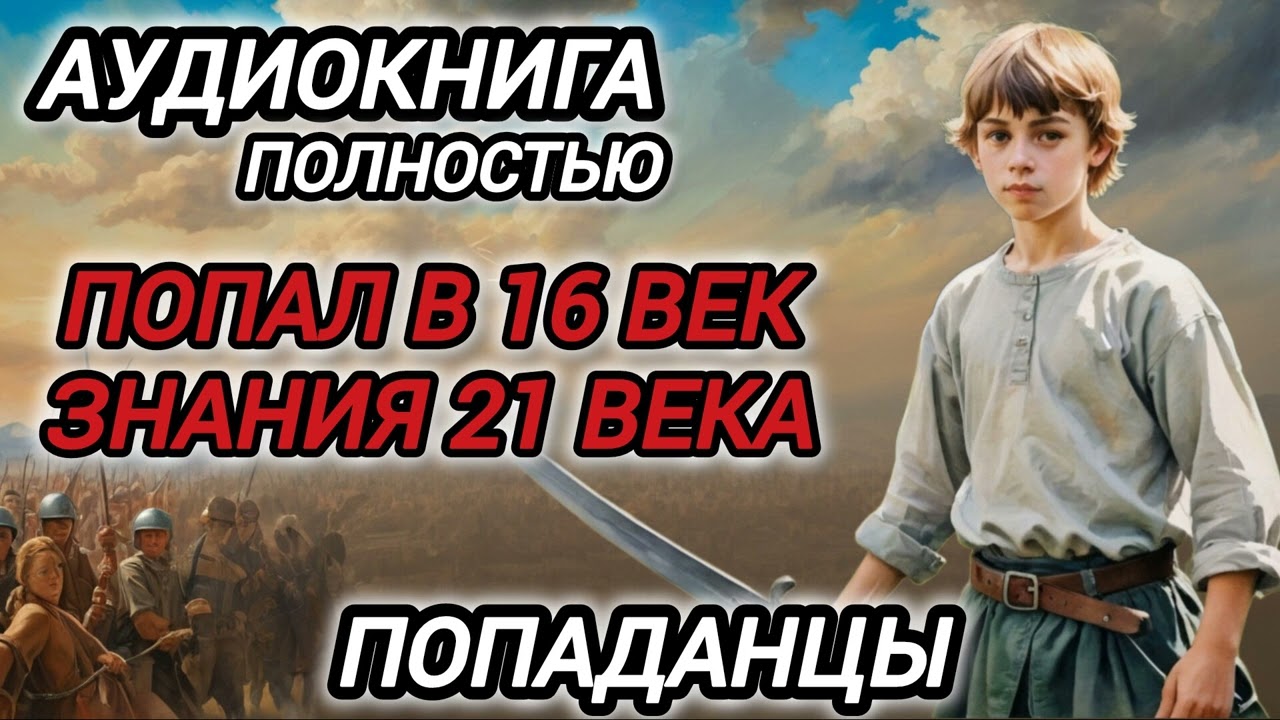 Аудиокнига ПОПАДАНЦЫ В ПРОШЛОЕ: ПОПАЛ В 16 ВЕК ЗНАНИЯ 21 ВЕКА