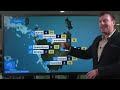 National Weather Forecast: Showers develop in the east, lots of sunshine elsewhere