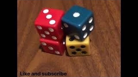 My first time dice stacking 😀 | Cool Trick Shots