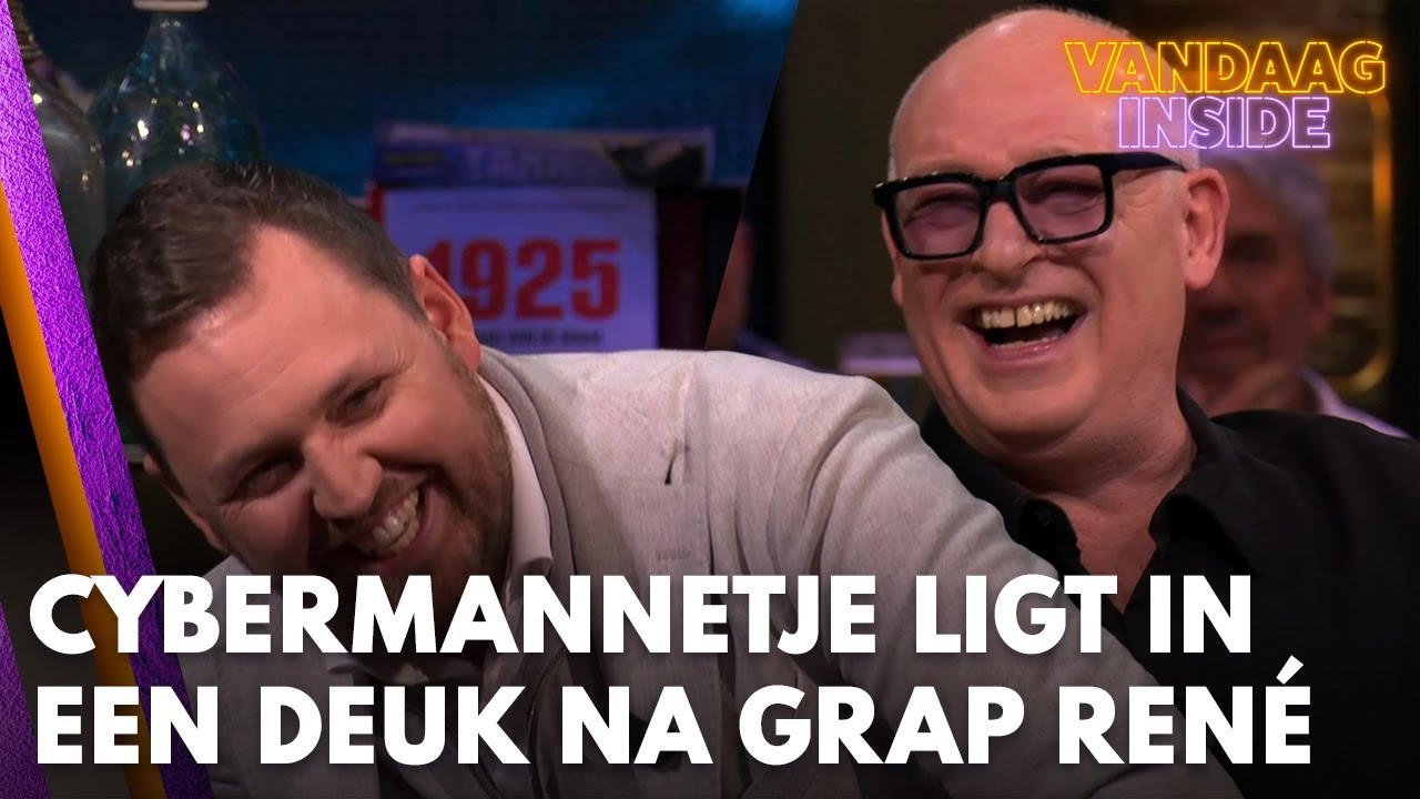 Cybermannetje Dave Maasland ligt in een deuk na opmerking René van der Gijp: 'Hackie!'