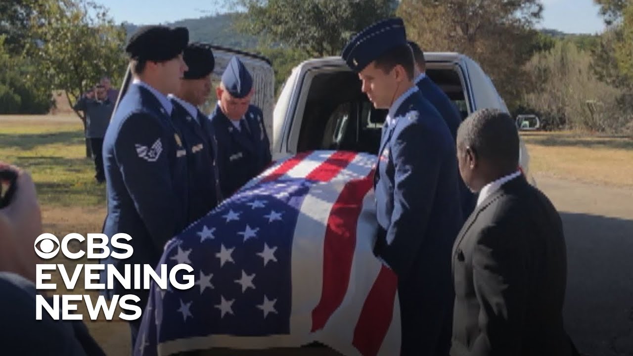 Army of strangers show up at veteran's funeral YouTube