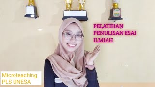 PELATIHAN PENULISAN ESAI ILMIAH BY DEWI NOVITA SARI