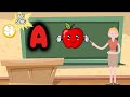 👉 A for Apple 🍎 B for Bag 🎒 C for Cat 🐱 | ABC Song | Fun Learning for Kids