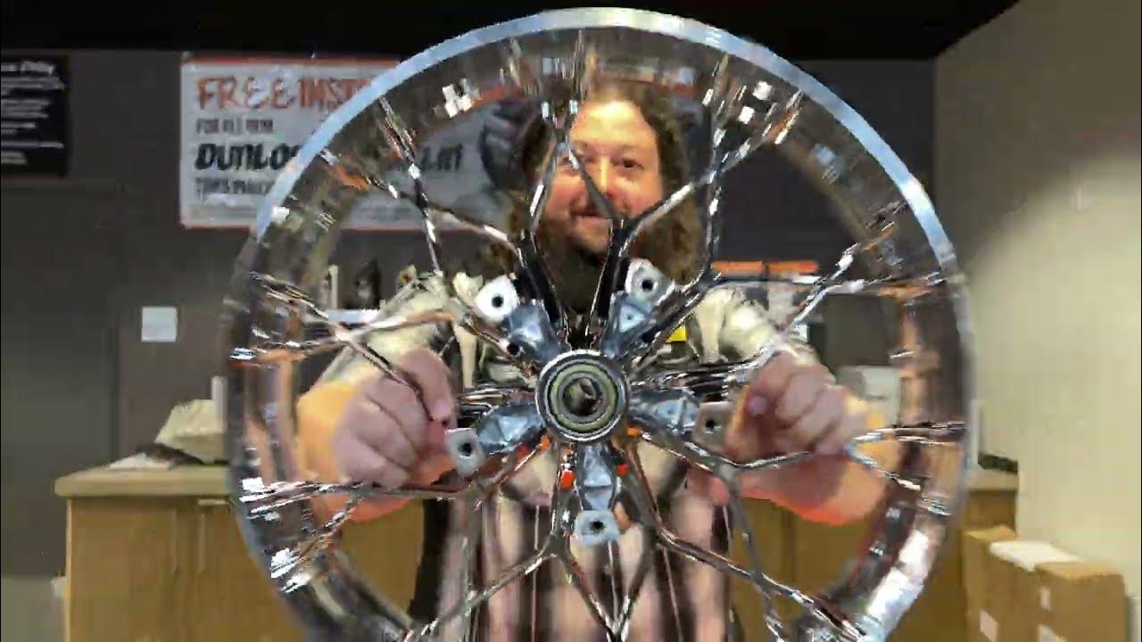 Willy Shiny Chrome Wheel Exchange @ Boston H-D - YouTube