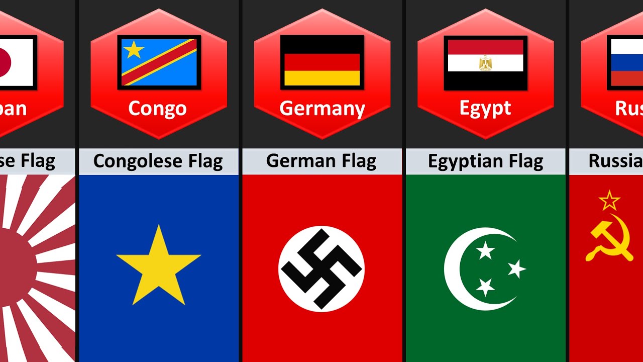 Flag of Different Countries During WW2 - YouTube